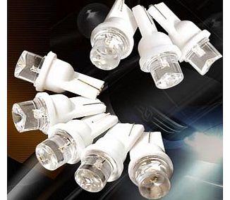 8 x CAR LED SINGLE INDICATOR SIDELIGHT LIGHT BULB WHITE 12V Led Car Sidelight Lighting Bulb Xenon Super White