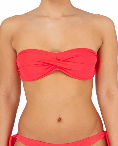 Surfdome Womens Surfdome Kerri Cove Bikini Top - Fluoro