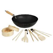 12 Non Stick Wok and Stirfry Set