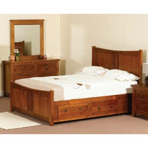 Hudson 4FT 6 Double Wooden Bedstead