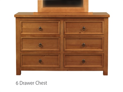 Hudson 6 Drawer Chest Small Single (2