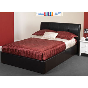 Monroe 3FT Single Leather Bedstead