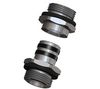 (SLI250) Pack of 2 Chrome Caps - 0.25` x 0.25` -