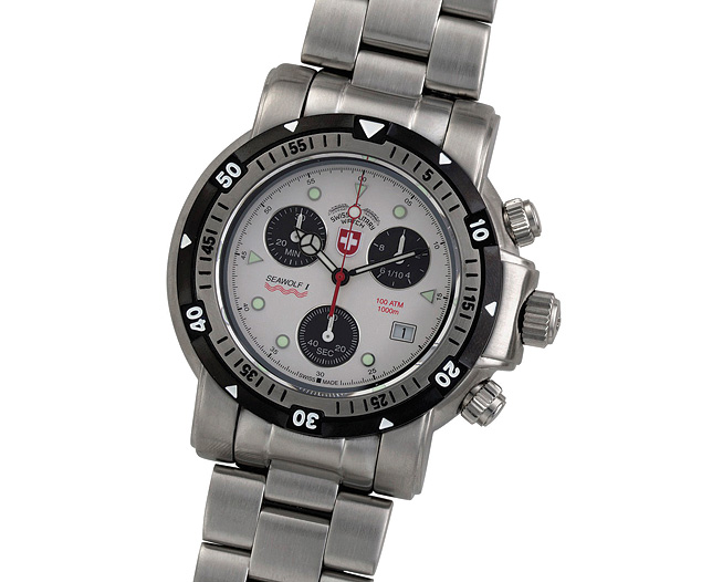 Military Diver` Chronograph - white