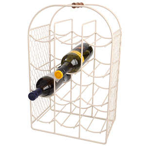 Provence 12 Bottle Wine Rack Cream