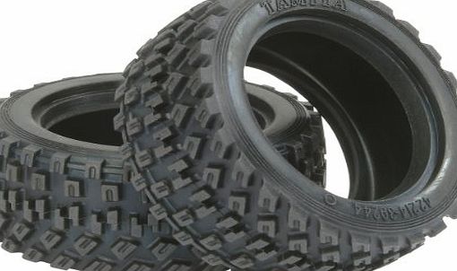 Tamiya 51427 M - Chassis Rally Block Tyres (2pcs) - RC Car Spares