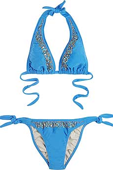 Jewel trim bikini