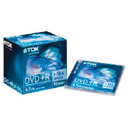 DVD+R 10 Disc Slim Jewel case