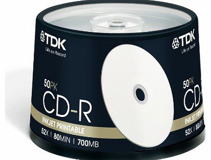 T19514 52x Printable CDR-80 - Cakebox 50 Pack