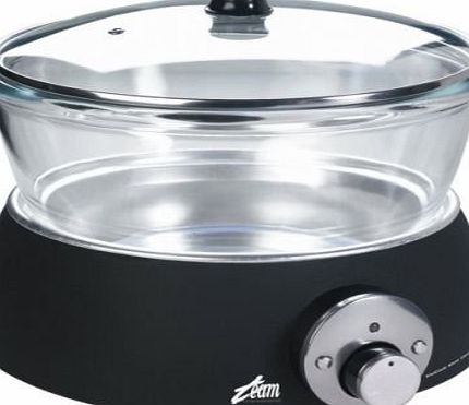 Team - Efbe Schott SLG55T VisiCook Slow Cooker, 3.5 Litre, 1 Years Warranty, Balck and Glass