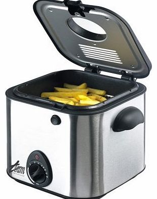 Team 1 Litre Mini Deep Fat Fryer in Stainless Steel