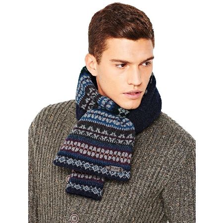 Mens Fair Isle Striped Scarf