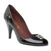 Patent Metal Trim Peeptoe Shoes