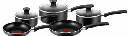 5-Piece Essential Cookware Set - Black