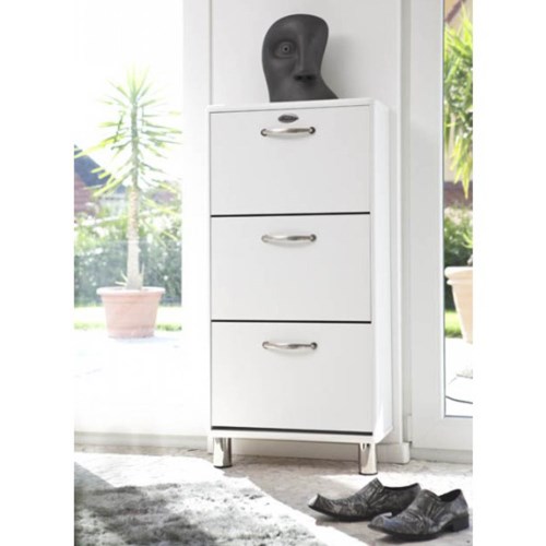 Malibu Shoe Cabinet in White