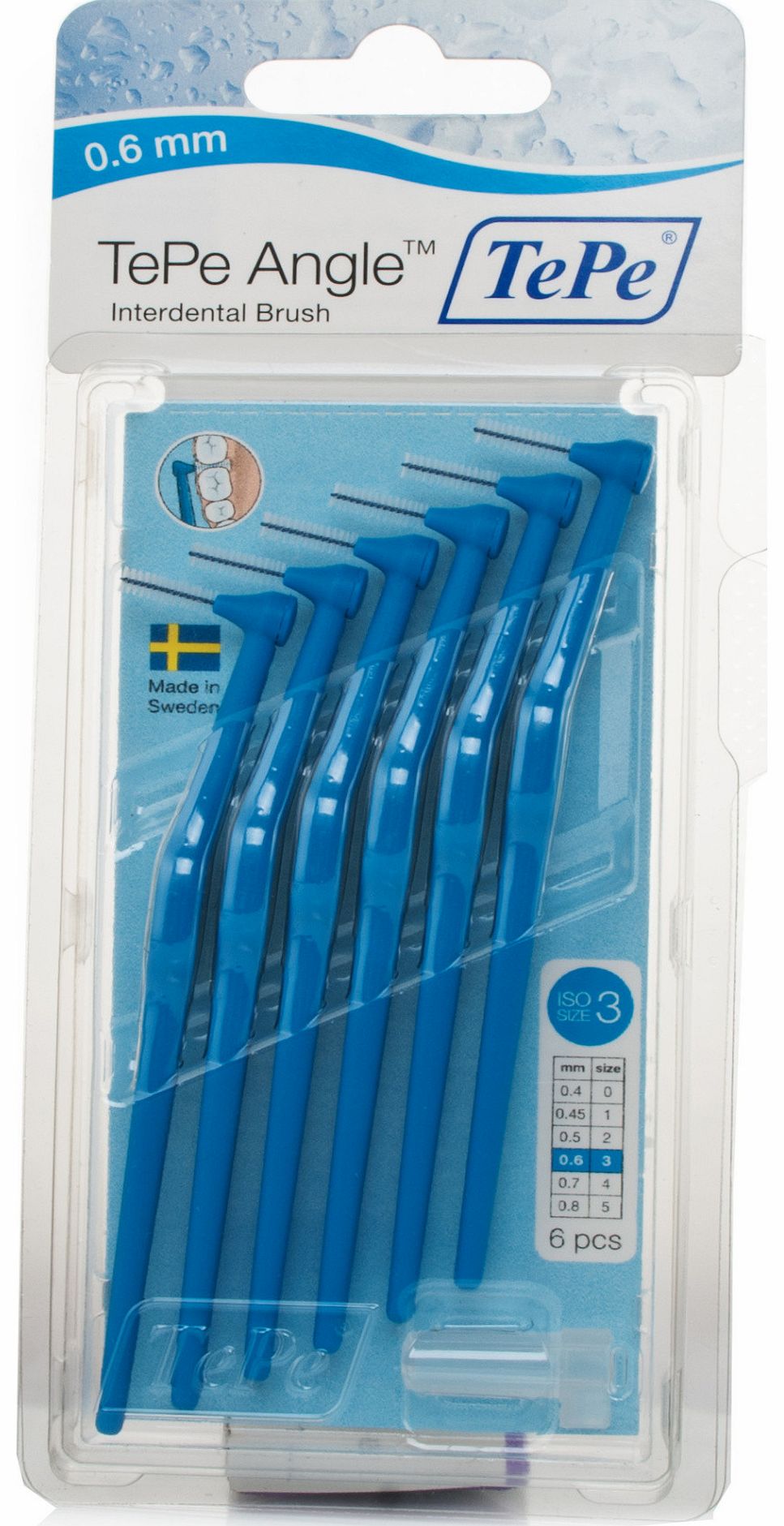 Angled Interdental Brush Blue