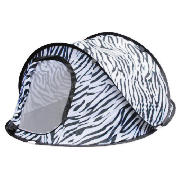 2 person pop up tent Zebra