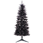 6Ft Slim Black Tree