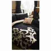 Angello Applique Double Duvet Set, Black