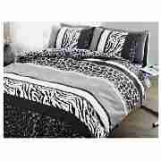 Animal Print Duvet Set Natural & Black