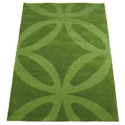 Bold Geo Flower Rug, Green 120X170cm