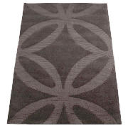 Bold Geo Flower Rug, Grey 120X170cm