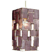 Tesco Capiz Square Shade, Plum