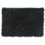 Chenille Bath Mat, Black