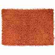 Chenille Bath Mat Burnt Orange