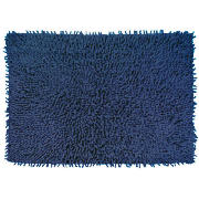 Chenille Bath Mat, Navy