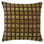 Chenille Square Cushion, Green