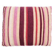 Chenille Stripe Cushion Plum, 40X60cm