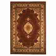 Dakhla medallion rug 133x195cm brick