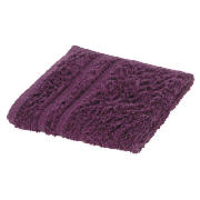 Face Cloth, Aubergine