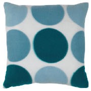 Fleece spot Cushion Blue