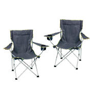 tesco Folding Arm Chair pack of 2-BUNDLE