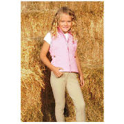 Tesco Girls Horse Riding Waistcoat, Pink, Age