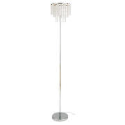 Glass Beaded Drum Floor Lamp