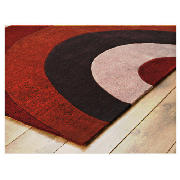 Graduated Semi Circles Rug, Cinnamon