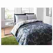 Laila Print Kingsize Duvet Set, Charcoal