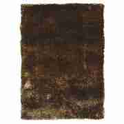 luxurious shaggy rug 70x140cm platinum