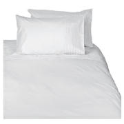 tesco Pintuck Kingsize Duvet Set, White