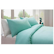 Plaindye Duvet Set Double, Aqua