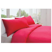 Plaindye Duvet Set, Double Raspberry