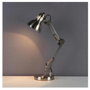 Retro Desk Lamp Brushed Chrome