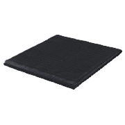 Ribbed Bath Sheet Black