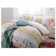 Rosebud Print Duvet Set Kingsize, Pastel