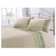 Satin Pintuck Duvet Set Kingsize, Cream