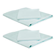 Single Fitted Sheet & Pillowcase, Eau de