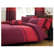 Texas Embroidered Duvet Set King, Plum